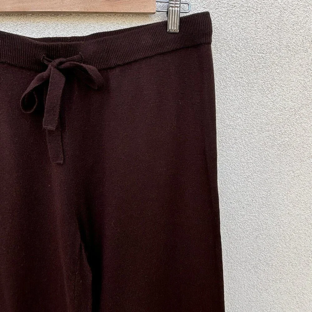 Cashmere Blend Wide Leg Lounge Pants - Picture 2 of 4